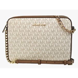 NWT Jet Set Large Printed Logo Crossbody Bag